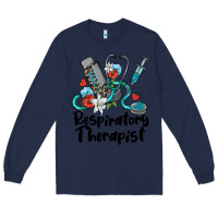 Navy respiratory therapist Long Sleeve Tee - BarkalooDesign