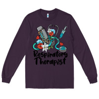 Plum respiratory therapist Long Sleeve Tee - BarkalooDesign