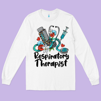 Respiratory Therapist Long Sleeve Tee Designed By Barkaloodesign