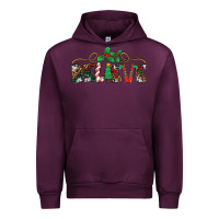Mauve Wine believe santa claus christmas Urban Hoodie - Jasminsmagicworld