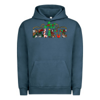 Pigment Midnight Navy believe santa claus christmas Urban Hoodie - Jasminsmagicworld