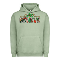 Pigment Oil Green believe santa claus christmas Urban Hoodie - Jasminsmagicworld