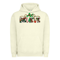 Pigment Pistachio believe santa claus christmas Urban Hoodie - Jasminsmagicworld