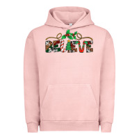 Pigment Salmon believe santa claus christmas Urban Hoodie - Jasminsmagicworld