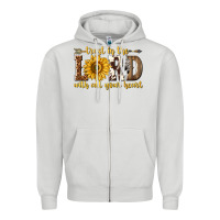 Trust In The Lord With All Your Heart Zipper Hoodie | Teevron
