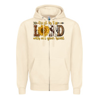 Sandshell Trust in the lord with all your heart Zipper Hoodie - texasbilliewilder