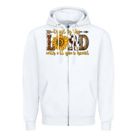 White Trust in the lord with all your heart Zipper Hoodie - texasbilliewilder