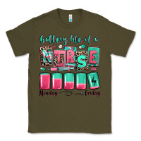 Army Green battery life of a nurse Classic Tee - RanaPortraitStore