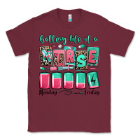 Burgundy battery life of a nurse Classic Tee - RanaPortraitStore