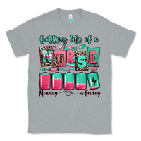 Heather Grey battery life of a nurse Classic Tee - RanaPortraitStore