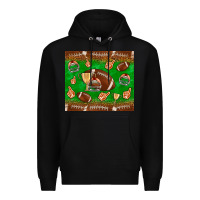 Black football leopard Premium Hoodie - NancyCooperArtShop