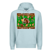 Blue Mist football leopard Premium Hoodie - NancyCooperArtShop
