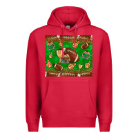 Cardinal football leopard Premium Hoodie - NancyCooperArtShop