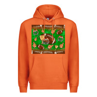 Carrot football leopard Premium Hoodie - NancyCooperArtShop