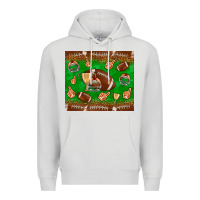 Dove Grey football leopard Premium Hoodie - NancyCooperArtShop