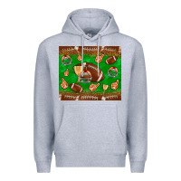 Heather Grey football leopard Premium Hoodie - NancyCooperArtShop