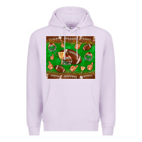 Lilac football leopard Premium Hoodie - NancyCooperArtShop