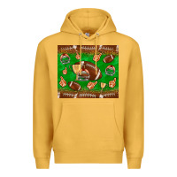 Mustard football leopard Premium Hoodie - NancyCooperArtShop