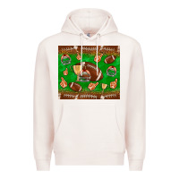 Pale Pink football leopard Premium Hoodie - NancyCooperArtShop