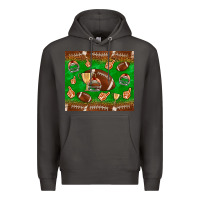 Smoke football leopard Premium Hoodie - NancyCooperArtShop