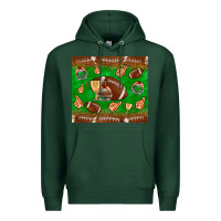 Sports Green football leopard Premium Hoodie - NancyCooperArtShop