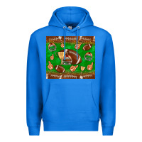 True Royal football leopard Premium Hoodie - NancyCooperArtShop