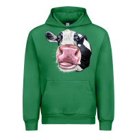 Emerald Cute Holstein Face Urban Hoodie - LillyAllenDesigns