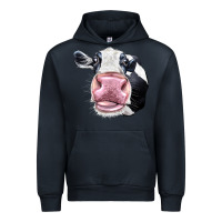 Navy Cute Holstein Face Urban Hoodie - LillyAllenDesigns