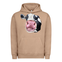 Pigment Burro Cute Holstein Face Urban Hoodie - LillyAllenDesigns