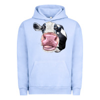 Pigment Grape Ice Cute Holstein Face Urban Hoodie - LillyAllenDesigns