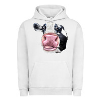 Pigment Lunar Rock Cute Holstein Face Urban Hoodie - LillyAllenDesigns