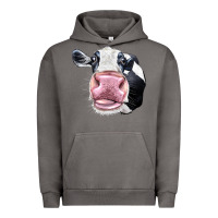 Pigment Tornado Cute Holstein Face Urban Hoodie - LillyAllenDesigns