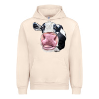 Sandshell Cute Holstein Face Urban Hoodie - LillyAllenDesigns