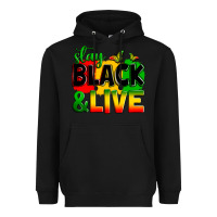 Black stay black and live Heavyweight Hoodie - Zillion Design Studio