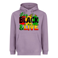 Lavender stay black and live Heavyweight Hoodie - Zillion Design Studio
