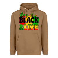 Toasted Coconut stay black and live Heavyweight Hoodie - Zillion Design Studio