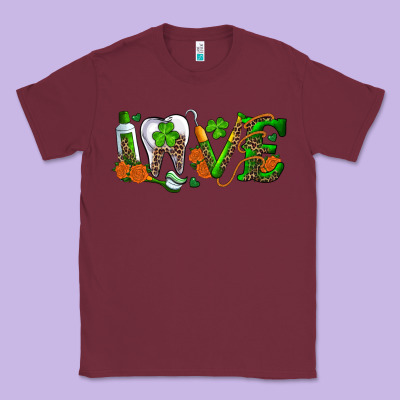 Dental Love St Patricks Day Classic Tee Designed By Ranaportraitstore