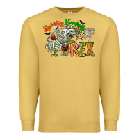 Antique Gold spooky sourus Premium Sweatshirt - CowhideDigitalArt