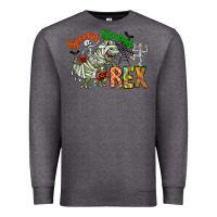 Charcoal Heather spooky sourus Premium Sweatshirt - CowhideDigitalArt