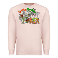 Pale Pink spooky sourus Premium Sweatshirt - CowhideDigitalArt