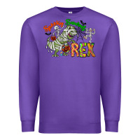 Purple spooky sourus Premium Sweatshirt - CowhideDigitalArt