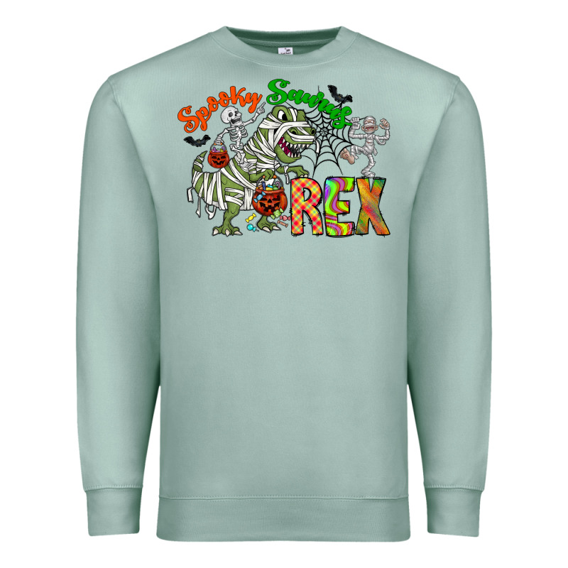 Spooky Sourus Premium Sweatshirt by CowhideDigitalArt | Teevron