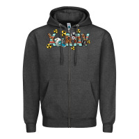 Charcoal Heather X-ray Zipper Hoodie - texasbilliewilder