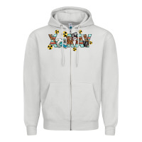 Dove Grey X-ray Zipper Hoodie - texasbilliewilder