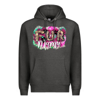 Charcoal Heather fur mama Premium Hoodie - NancyCooperArtShop