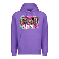 Purple fur mama Premium Hoodie - NancyCooperArtShop