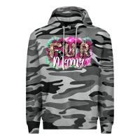 Slate Camo fur mama Premium Hoodie - NancyCooperArtShop