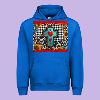 Christmas Cross Urban Hoodie Designed By Jasminsmagicworld