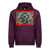 Mauve Wine Christmas cross Urban Hoodie - Jasminsmagicworld