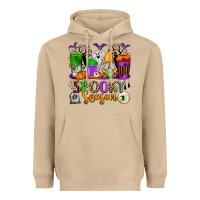 Mushroom Spooky Season Coffee Cups Heavyweight Hoodie - texasbilliewilder